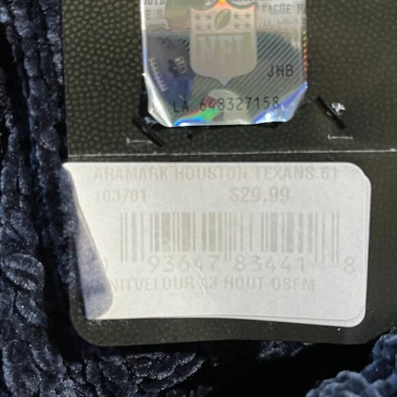 Houston Texans Women's NFL Brand Cuffed Soft Chenille Knit Beanie Cap Navy - Picture 6 of 9